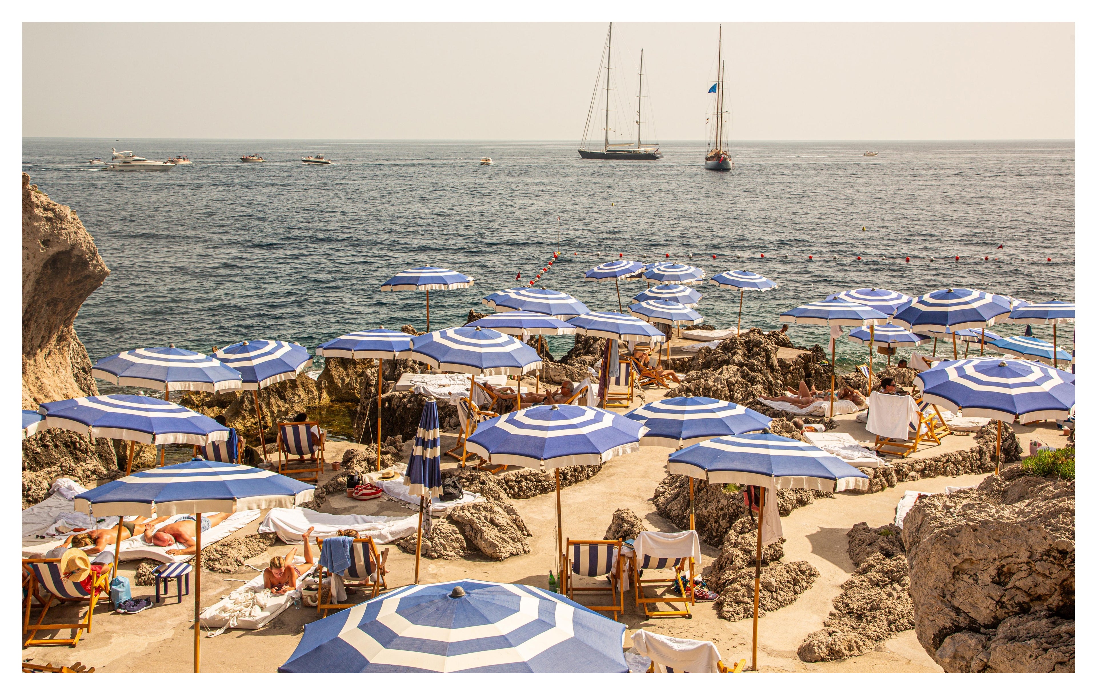 Blue Parasols, Capri