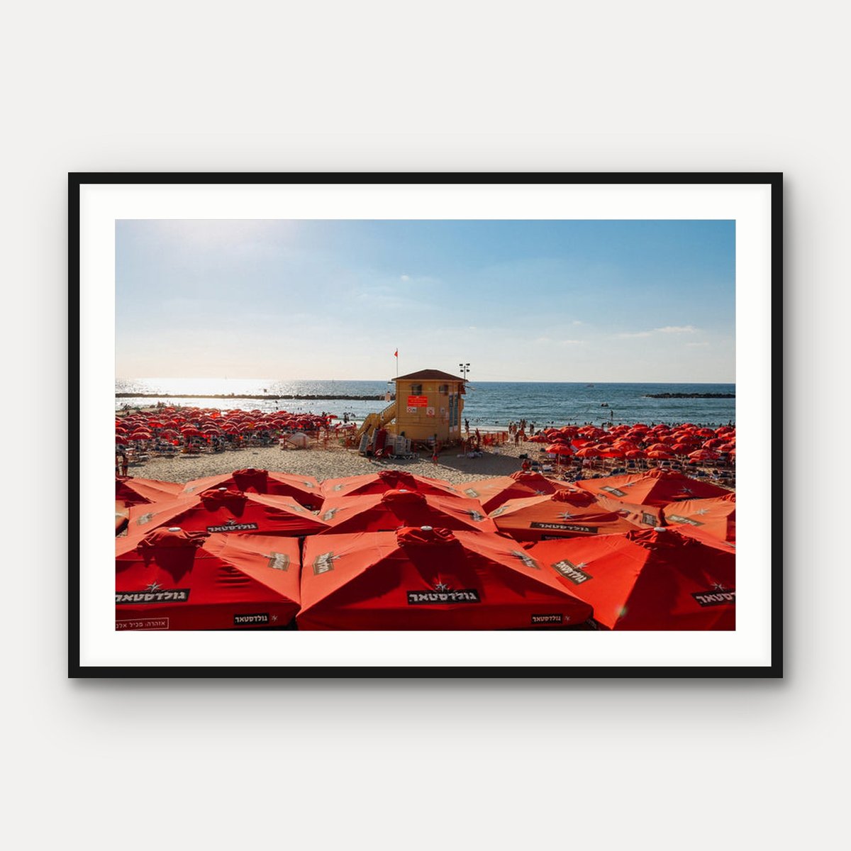Red Umbrellas, Gordon Beach