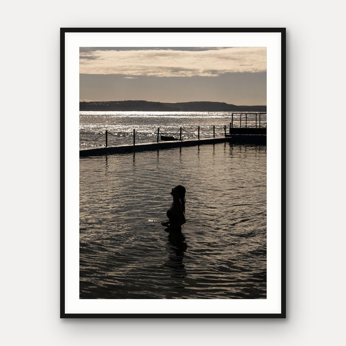 Silhouette Swimmer