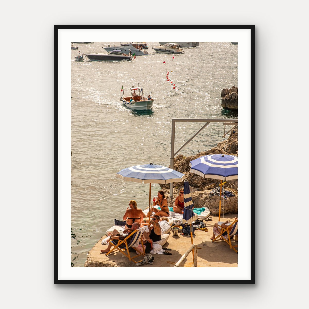 Sunbathers and Boats, Capri