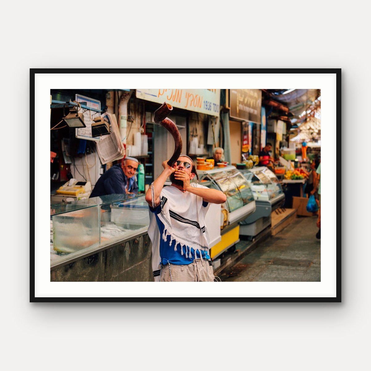 The Shofar Blower, Carmel Market